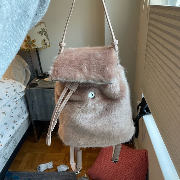 Cute furry Zara backpack! - Picture 2 of 4